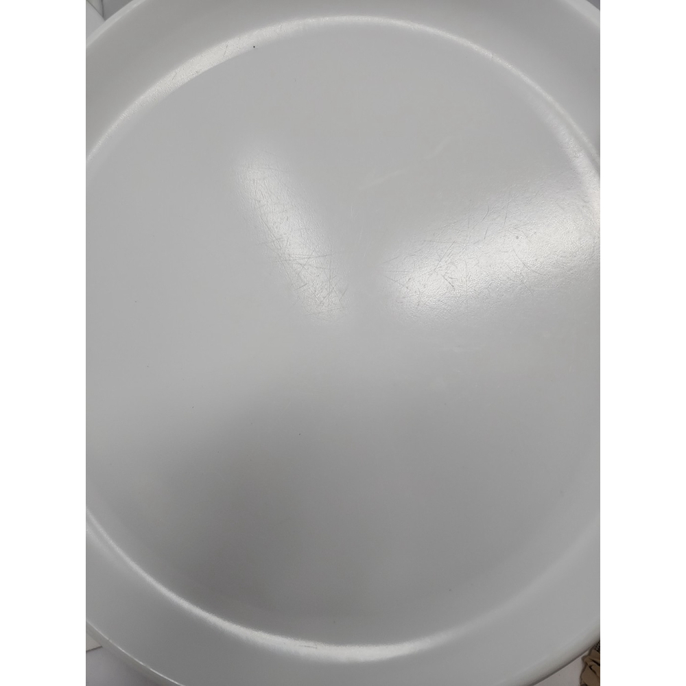 Vtg Rubbermaid White Plastic Plates Set Of 10 #3840 Melamine 10.25" CottageCore - Picture 8 of 15